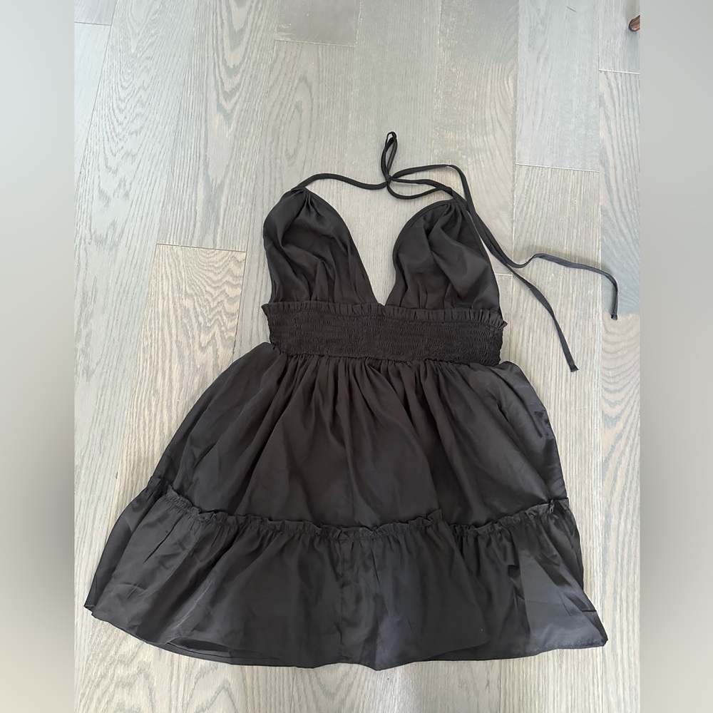 Boohoo - Petite - Black Beach Dress Cover Up - 4 US
